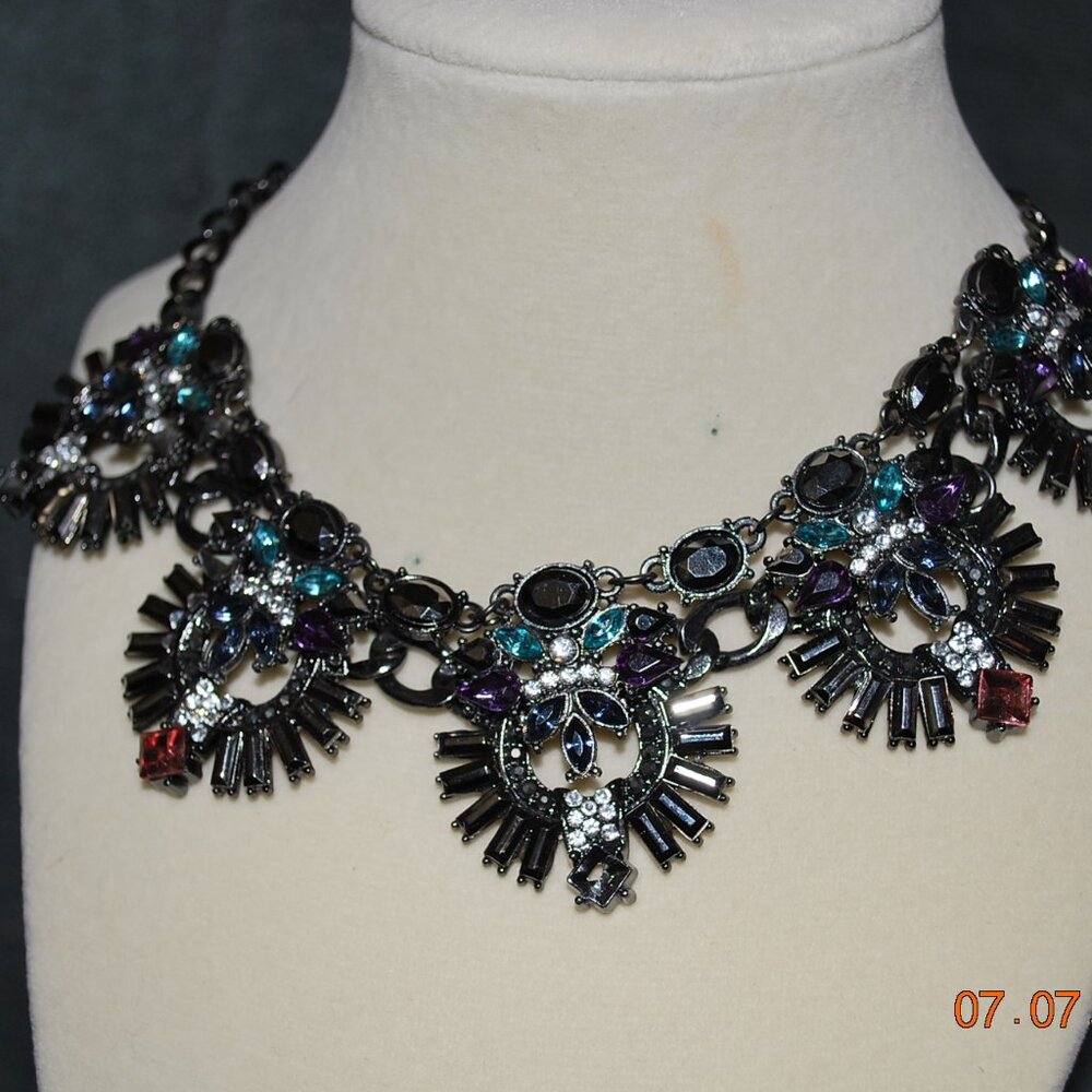 Multi Colored  with stones Necklace